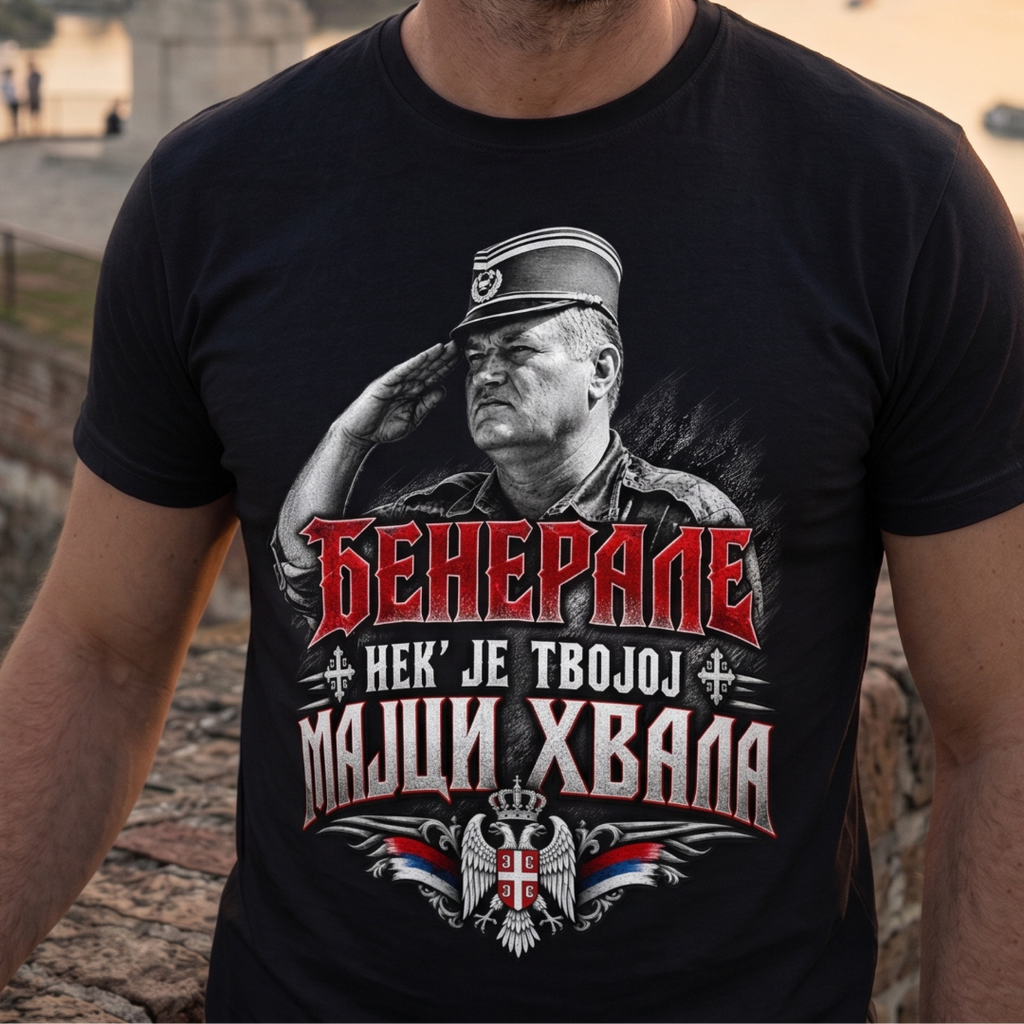 Crna majica generala , patriote srbina