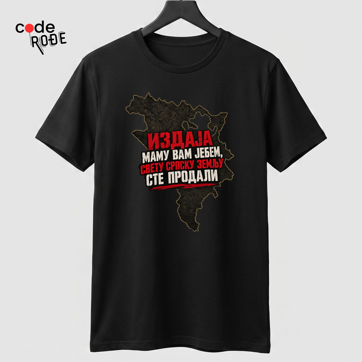 majica sa stampom crna code rodje izdaja sveta srpska zemlja republika srpska krajina , rane film