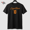 Crna majica dizajn capitano 10 princ rima  totti majice sa stampom
