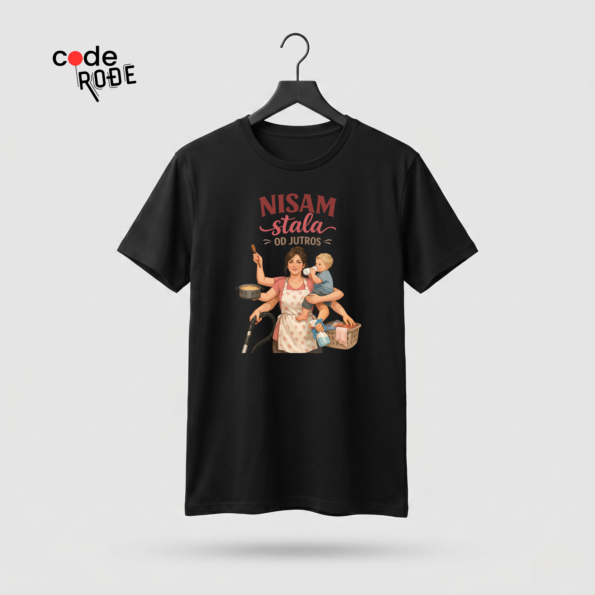Crna majica nisam tala poklon za ženu code rođe